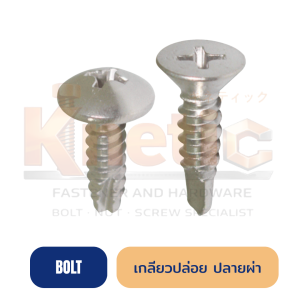 เกลียวปล่อยปลายผ่าร่อง