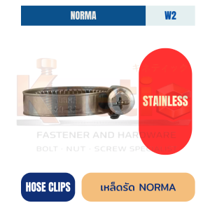 เหล็กรัด NORMA สแตนเลส | แคล้มป์รัดท่อคุณภาพสูง